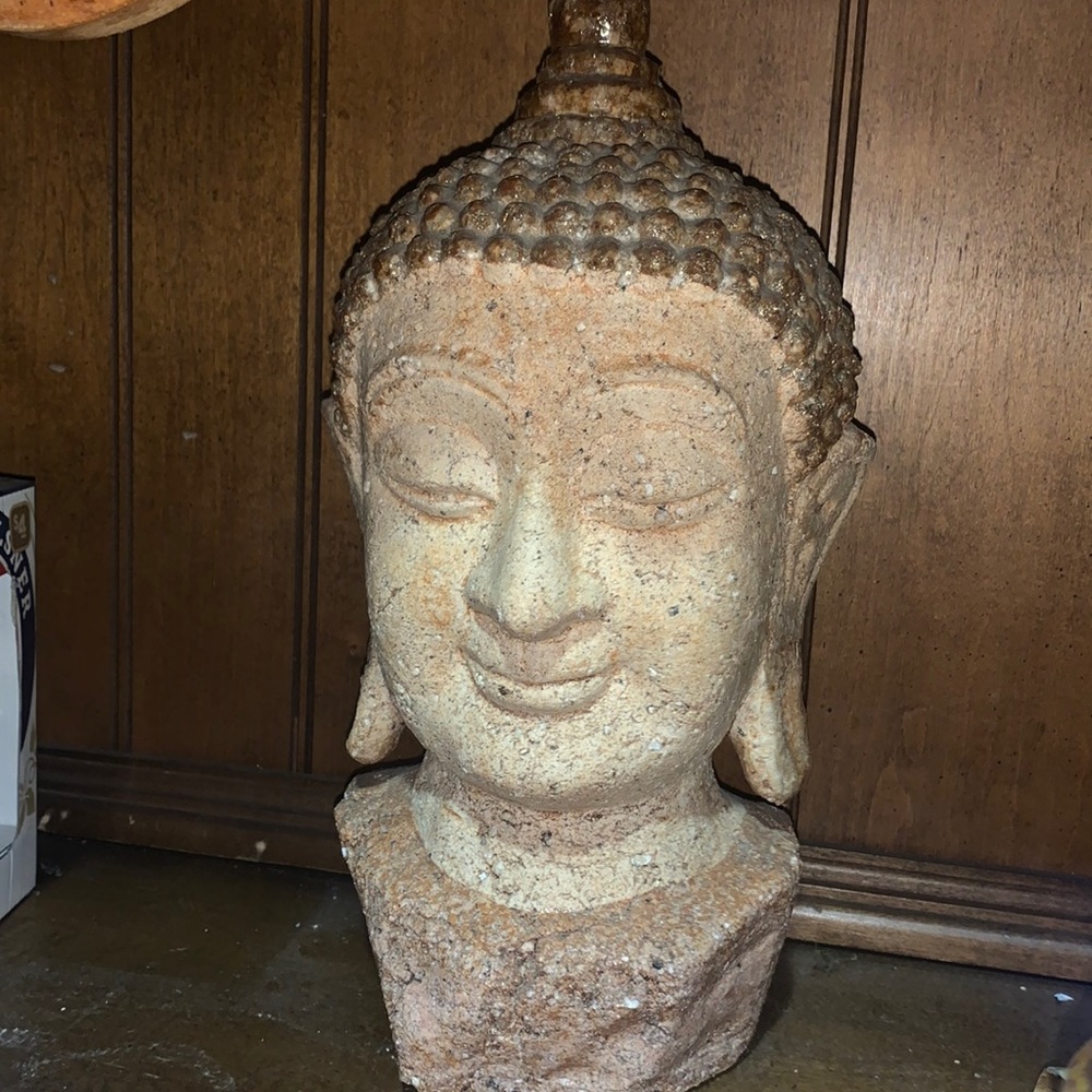 Buddhist statue head